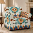 thumbnail image 2 of Chririnla 2 Piece Sofa Covers for Living Room Armchair Slipcover with Washable for Pets, Aztec Geometric Pattern Armchair Covers Set, 2 of 8