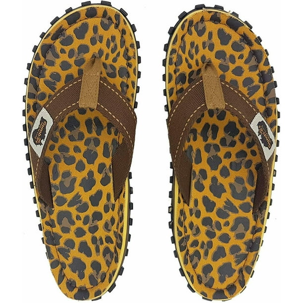Flip flops shop leopard print