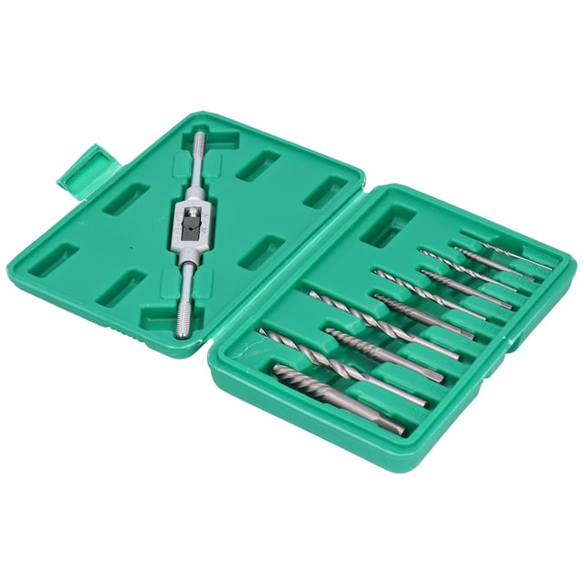 Juego de 11 extractores de tornillos sin cabeza para carpintería, fácil de quitar brocas dañadas de 3 a 18 mm