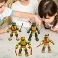 thumbnail image 3 of Paquete de 4 Figuras clásicas Teenage Mutant Ninja Turtles Btafrte 12 cm, 3 of 7