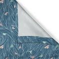 thumbnail image 6 of Ambesonne Nature Grommet Curtain, Waves and Ships Cartoon, 50" x 63", Petrol Blue Jade Green, 6 of 6