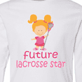 thumbnail image 4 of Inktastic Future Lacrosse Star Girl Long Sleeve Youth T-Shirt, 4 of 5