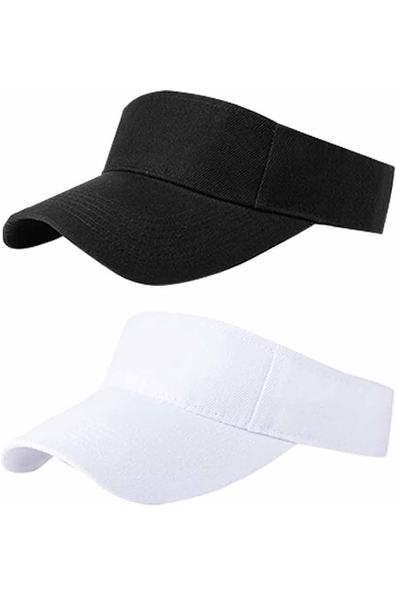 1Pc/2Pcs Sun Visor Hats for Women Men Adjustable UV Protection Outdoor Sports Golf Running Sun Caps
