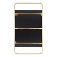 thumbnail image 4 of Kate and Laurel Nobles Radius Corner Framed Mirror, Gold 20x36, 4 of 8