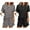 Gray Leopard/Black, variant on Avidlove 2 Pack Womens Pajama Sets Short Sleeve Henly Top with Shorts Soft Pj Loungewear Comfy Sleepwear S-XXL