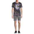 thumbnail image 4 of Star Wars Baby Yoda Men's & Big Men's Bombard Wash Short Sleeve Graphic Tee, 4 of 5