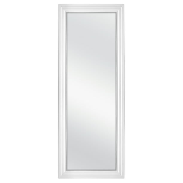 Better Homes & Gardens Bhg 27" x 70" Rectangular Leaner Mirror, White