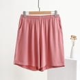 thumbnail image 2 of RQYYD Womens Casual Lounge Shorts Elastic Waist Pull On Bottoms Soft Breathable Lightweight Comfy Sleepwear Shorts with Pockets, 2 of 5