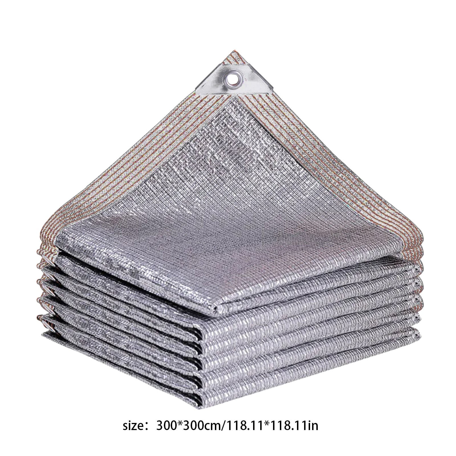 Xecvkr Sunshade Heat Insulation Outdoor Net Polyethylene UV Blocker Weather Resistant Garden Patio Greenhouse Plants Protection Shade Cloth 1 Pack Silver
