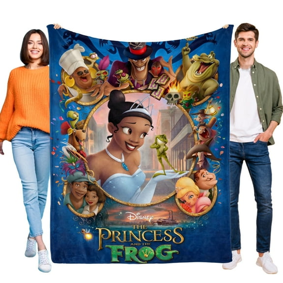 Tiana The Princess and the Frog-Anti-Pilling Flannel Blanket Soft Lightweight Plush Fuzzy Cozy Luxury Blanket for Home and Kitchen Use – Perfect for Kids and Adults 32"*48"(80cm*120cm)