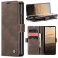 thumbnail image 1 of Funda para Samsung Galaxy Z Fold 6, diseño clásico, billetera de cuero, cierre magnético, funda con tapa, soporte para tarjetas, funda protectora a prueba de golpes para Samsung Galaxy Z Fold 6 5G, 1 of 9