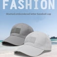 thumbnail image 3 of Baseball Hat Portable Stylish Fashionable Breathable Baseball Hat Flag Flag Pattern Replacement Unisex Free Size Thermal Windproof Cap Black, 3 of 8