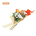 thumbnail image 3 of 6uds Novio Ojetes Lirio Ojetes Alfileres para Hombres Boda Ceremonia Aniversario Formal Cena Fiesta Naranja, 3 of 5