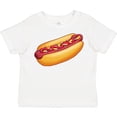 thumbnail image 3 of Inktastic Hot Dog Illustration with Mustard Onions and Ketchup Boys or Girls Toddler T-Shirt, 3 of 5