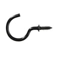 thumbnail image 2 of Ook Cup Hooks, 7/8", 0.5 lbs, Screw Hooks, Steel, Black, 40 pack, 2 of 9