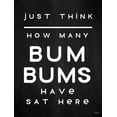 thumbnail image 2 of Jaxn Blvd. 15x18 Black Ornate Wood Framed with Double Matting Museum Art Print Titled - Bum Bums, 2 of 4