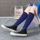 thumbnail image 5 of Fotbe Navy Blue Calcetas Divertidas Estampadas para Hombre y Mujer, Calcetas de Algodón hasta la Rodilla para Caminar, Correr, Enfermería y Embarazo, 5 of 6