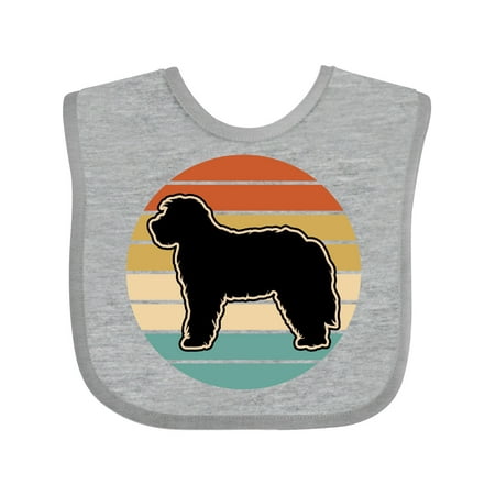 

Inktastic Bernedoodle Dog Retro Sunset Gift Baby Boy or Baby Girl Bib