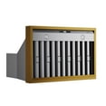 thumbnail image 4 of 36 in. 600 CFM Wall Mounted Range Hood in Stainless Steel with Gold Accents, 4 of 7