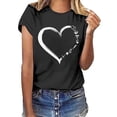 thumbnail image 1 of TINZ T-Shirt à Manches Courtes Imprimé à Col Rond pour Femmes T-Shirt à Manches Longues pour Dames Tee-Shirt Femme Hauts Athlétiques pour Femmes à Manches Courtes T-Shirt pour Femmes Raglan pour Femmes T-Shirt Athlétique à Manches Courtes pour Femmes, 1 of 3