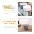 thumbnail image 2 of 2 pcs Salt and Pepper Shaker 4 Grids Empty Spice Dispenser Seasoning Shaker with Lid, 2 of 7