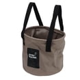 thumbnail image 2 of Camping Collapsible Bucket 10L Capacity Food Grade PVC Mesh Side Reinforced Rope Portable Outdoor Foldable Bucket for Travel Sand Color, 2 of 9