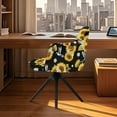 thumbnail image 3 of Xoenoiee Sunflower Daisy Hummingbird Print Curved Back Dining Chair Covers with Armrest, Stretch Accent Chairs Covers Slipcovers Office Desk Chair Covers for Vanity Living Room Bedroom, 3 of 7