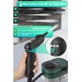 thumbnail image 3 of Handheld Steam Cleaner with Handle Control, 1.6L Large Water Tank, 3-Level Adjustable, Thickened Hose, Portable Steam Cleaner, High Temperature Pressurized Steamer for Home, Kitchen, Car (Dark Green), 3 of 7