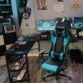 thumbnail image 2 of Homall Gaming Chair office Chair with Headrest & Lumbar Support, Light Blue, 2 of 7