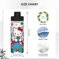 thumbnail image 4 of Lsque Sanrio Pattern Water Bottle,18oz Sports Insulated Kettle for Cycling Gym Basketball Outdoor, Suitable as a Present, 4 of 8