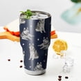 thumbnail image 3 of 30oz Siberian Husky Tumblers Stainless Steel Tumbler with Lid and Straw,Vacuum Insulated Double Wall Travel Tumbler Cups Mug with Cleaning Brush for Coffee,Tea, 3 of 7