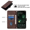 thumbnail image 3 of Compatible with Google Pixel 6 Pro Classic Embossed PU Leather Case with Card Holder Shockproof Cover, 3 of 5