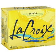 La Croix Lemon Water, Sparkling, 12 Count (Pack of 12)