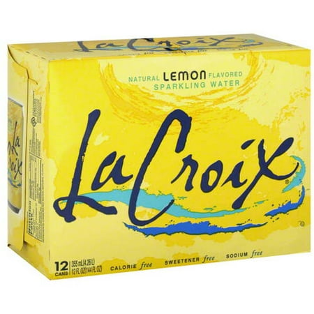 La Croix Lemon Water, Sparkling, 12 Count (Pack of 12)