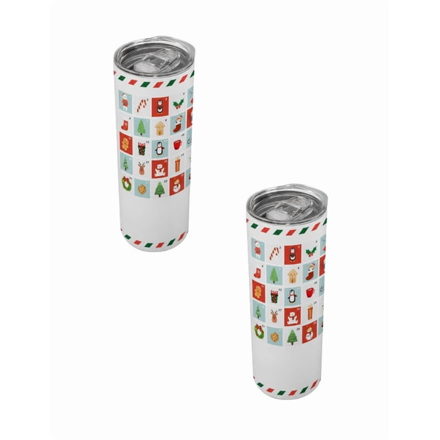 Duo de Termo Calendario Adviento Navidad 20oz