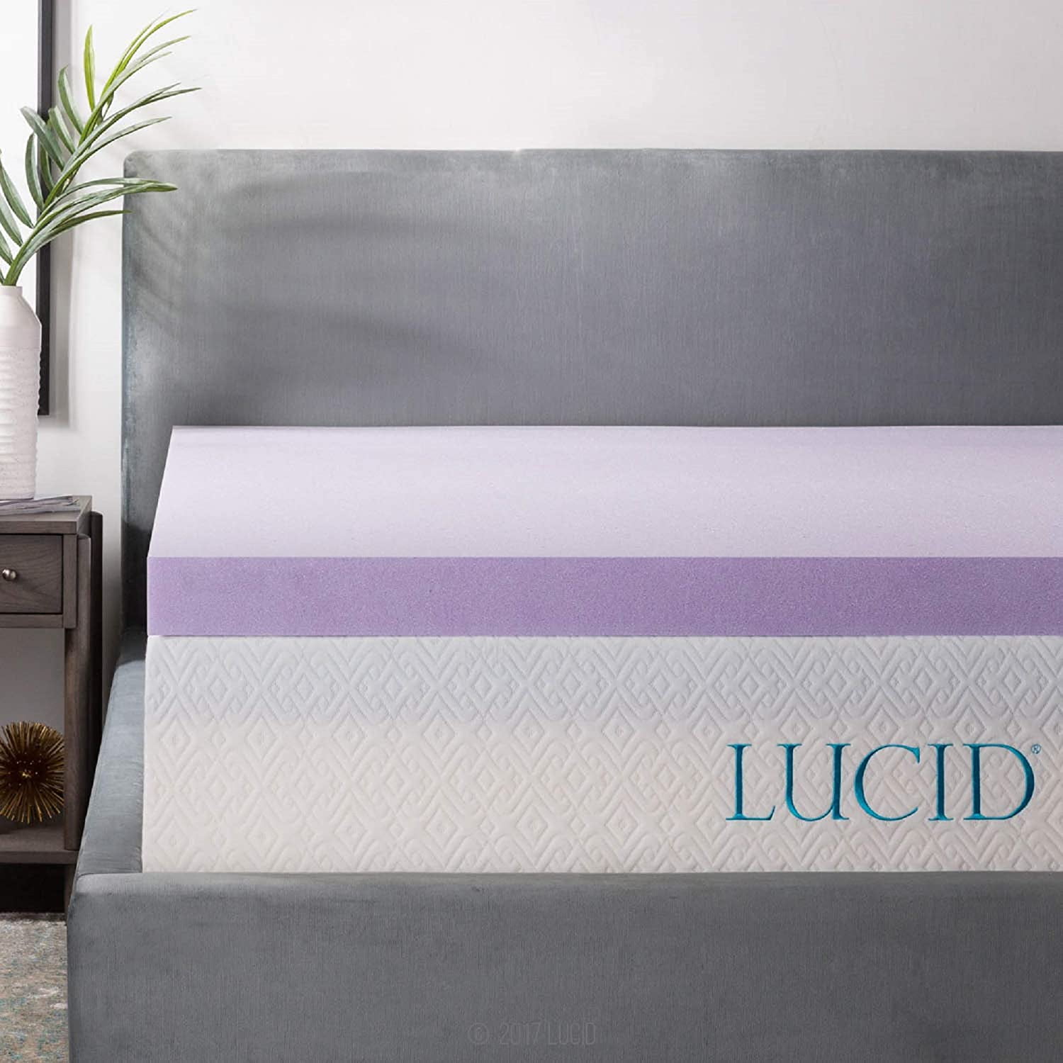 Twin XL 3 inch Thick Accu-Aire 3.3 Memory Foam Mattress Topper-Made in the USA 