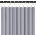 thumbnail image 3 of Jinsinto 20 Metal Curtain Rings with Clip, Decorative Curtain Rings for Curtain Panels, Inner Diameter 1.77 inch, White, 3 of 3