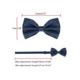 thumbnail image 4 of Pajaritas preatadas de lunares para hombres INSPIRE CHIC para el Día del Padre, pajaritas para bodas y fiestas, azul marino, talla única, 4 of 5