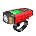 thumbnail image 2 of Bike Lights LEDs Cycling Headlight with 130dB Horn Bike Speedometer Speaker Calorie Counter USB Rechargeable, 2 of 8