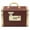 Vintage Brown with Hemmed Edges, variant on Vintage Wooden Money Storage Box with Combination Lock Durable Retro Cash Tray Treasure Chest Holder with Handle for Office Home Desk Organization 5.9 in / 15.0 cm