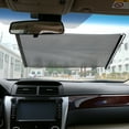 thumbnail image 3 of Unique Bargains Universal Retractable Car Curtain Window Roller Sun Shade Protector Black 58x125cm, 3 of 3