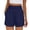 Navy, variant on Ymauqau Shorts for Women Elastic High Waisted Straight Leg Casual Shorts Loose Fit Summer Shorts with Pockets