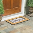 thumbnail image 2 of Evergreen Wood Grain Welcome Sassafras Indoor Outdoor Switch Doormat 1'10"x10" Multicolored, 2 of 6