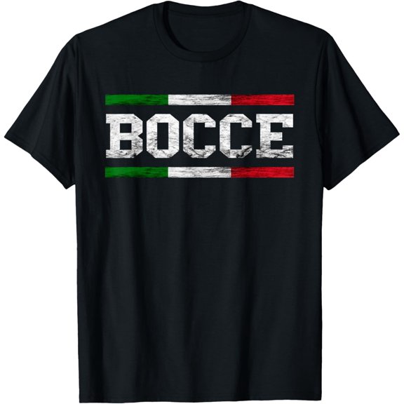 Bocce Italy Flag Pallino Petanque Italian Pride Boccia Team T-Shirt