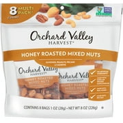 Orchard Valley Harvest HARVEST Honey Roasted Mixed Nuts, 1 oz (Pack of 8), Non-GMO, No Artificial Ingredients