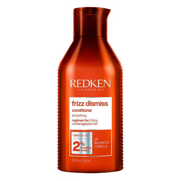 REDKEN- Acondicionador Frizz Dismiss | Suaviza el cabello con frizz |Aporta hidratación intensa, protege de la humedad y controla el frizz por un tiempo prolongado | Con Aceite de Babassu|