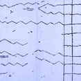 thumbnail image 1 of Ahgly Company Indoor Square Solid Blue Modern Area Rugs, 5' Square, 1 of 4