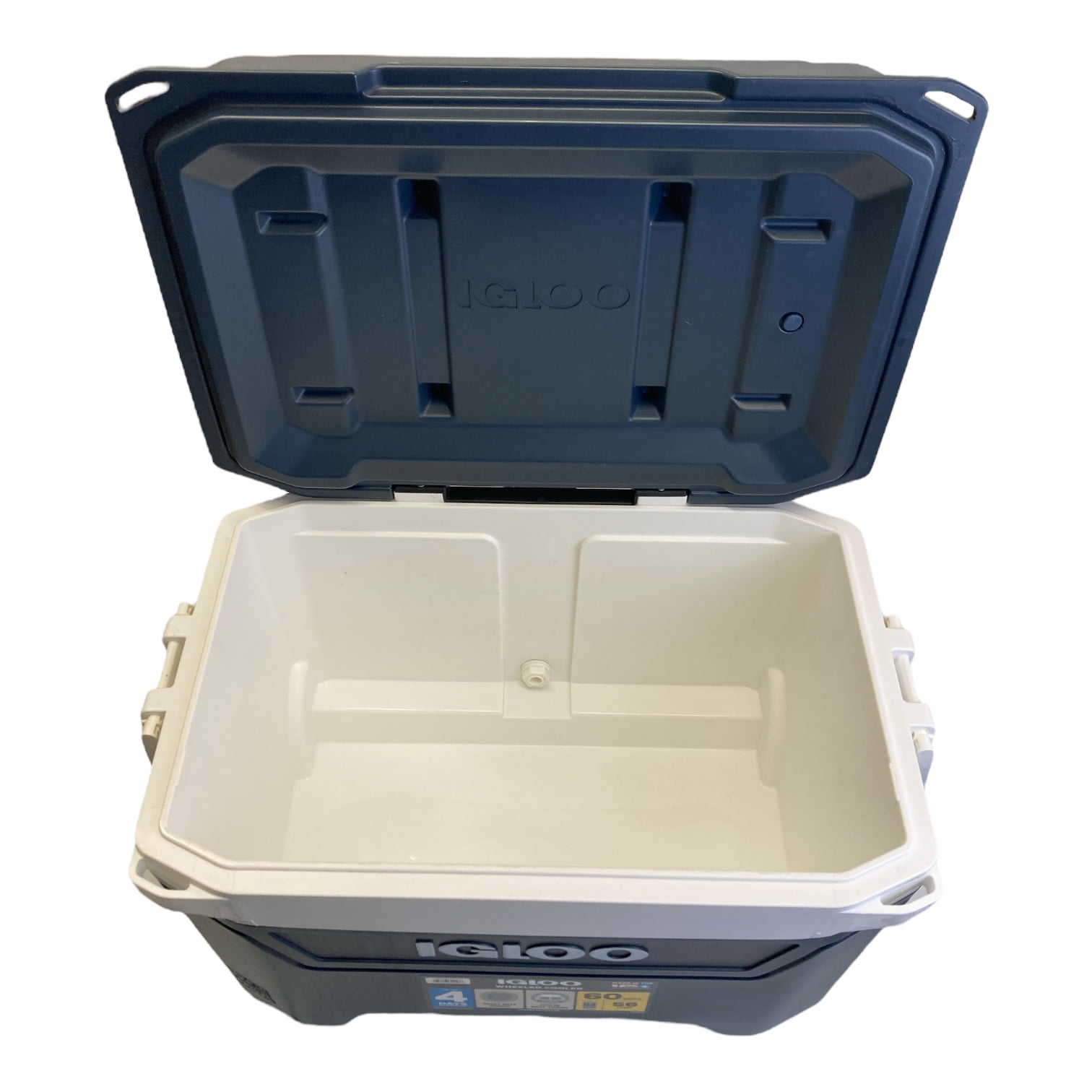 Igloo Sunset 60Qt 56L 94 Can Rolling Cooler with Extendible Tow Handle Navy