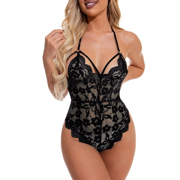Mymisisa Lace Female One-piece Lingerie Backless Plus Size Hot Sexy  Bodysuits Sex Clothes 