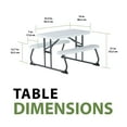 thumbnail image 6 of Lifetime Children's Indoor & Outdoor Plastic Picnic Table , All Occasion, White  (60239), 6 of 16
